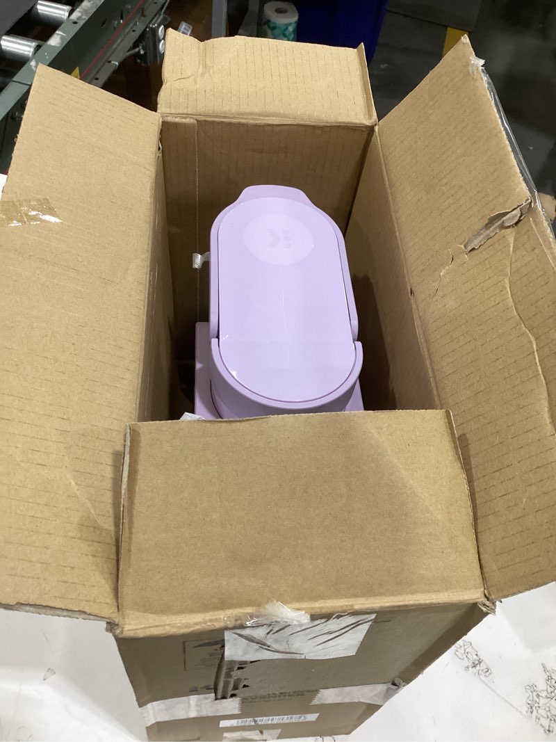 Condition photo showing As Is for keurig k-express single serve k-cup pod coffee maker, 3 brew sizes, strong button feature, 42oz removable reservoir, lavender