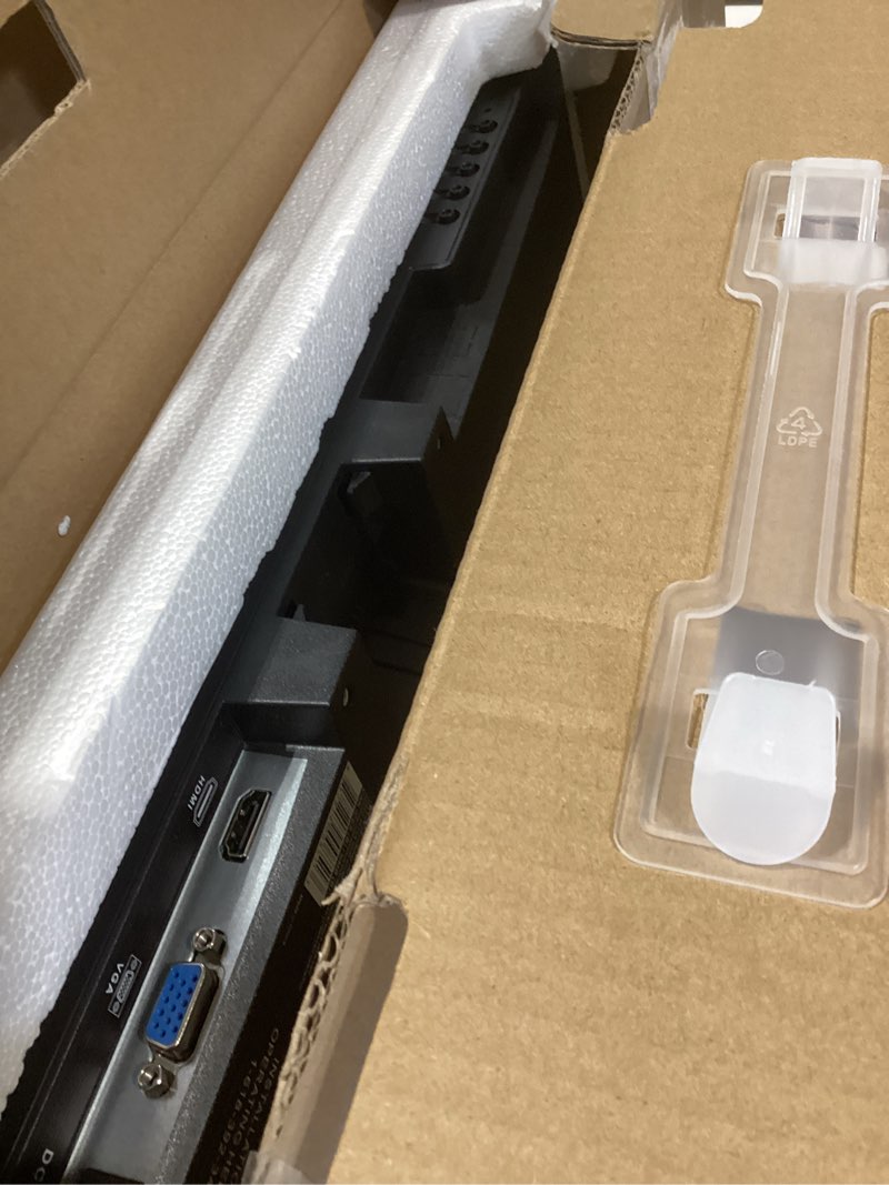 Condition photo showing New/Like New for sansui computer monitor 24 inch 100hz eye care fhd 1080p display hdmi,vga ports with 178° viewing angle/frame-less/tilt/vesa compatible for office and home 24 inch fhd 100hz eye-care monitor