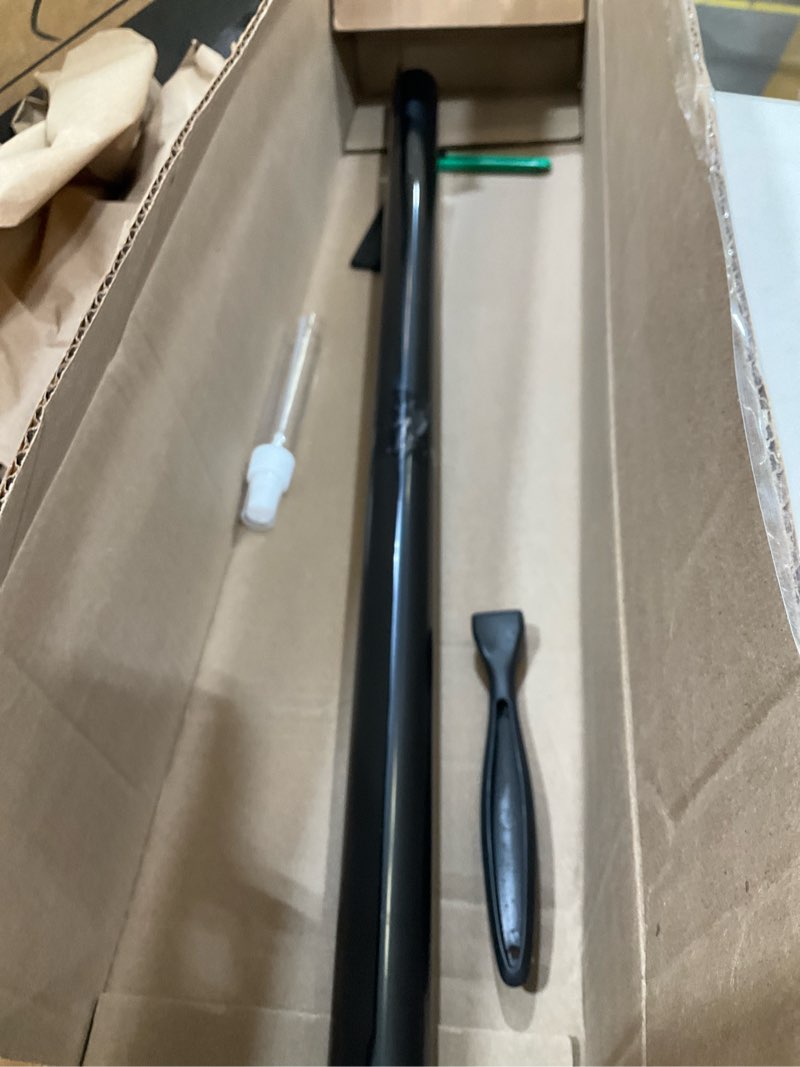 Condition photo showing As Is for window film transparent heat control uv blocking, 30% vlt window tint for shopfront glass with installation tools, pet material, ideal for stores, glass doors and display windows, 27.6inch×78.7inch black-vlt 30 27.6inch×78.7inch