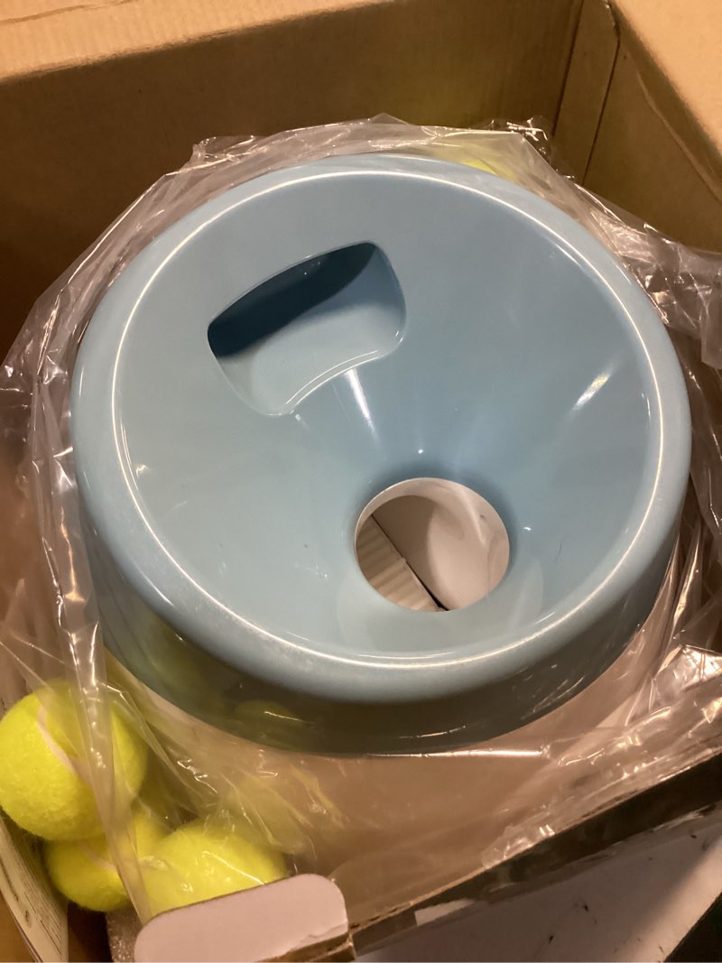 Condition photo showing Good Condition for automatic ball launcher for dogs & puppies – interactive dog ball thrower, tennis balls for dogs, chuckit balls, fetch toys, durable for aggressive chewers (blue)