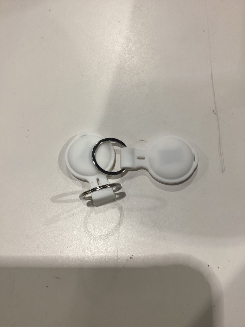Condition photo showing Good Condition for 2 pack tracker tags [apple mfi certified] pair with apple find my (ios only) bluetooth air smart tags key finder item locator waterproof finder worldwide tracking for pets wallet backpack dogs luggage white