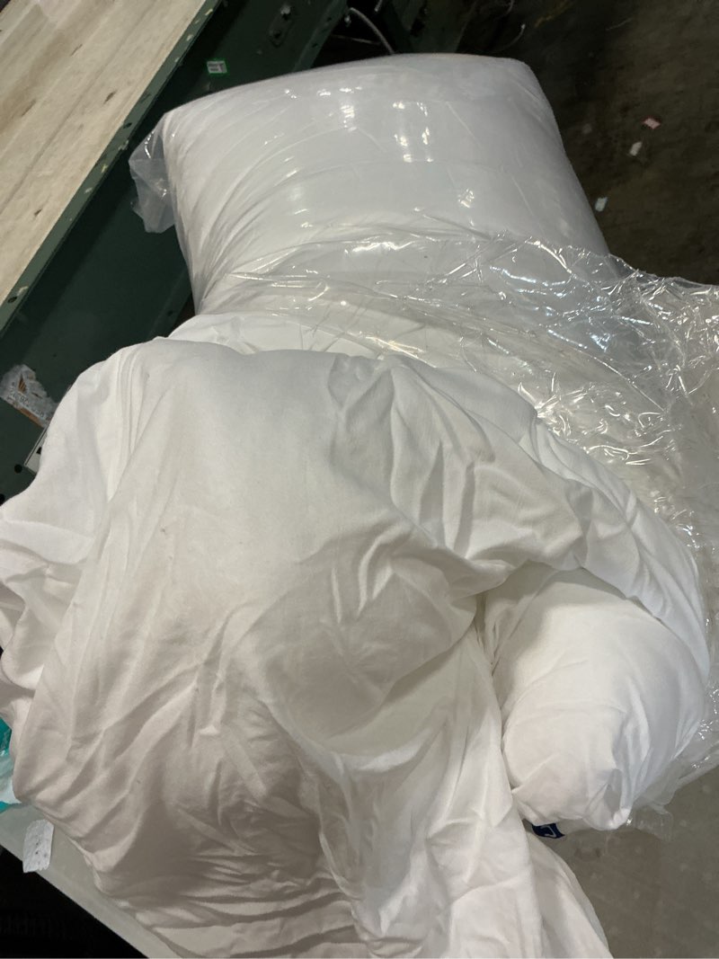 Condition photo showing As Is for miulee euro pillows inserts, pack of 4 26x26 inch 100% virgin microfiber filling throw pillows for bed couch sofa