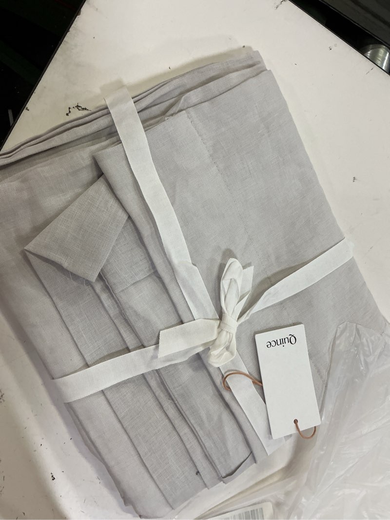 Condition photo showing New/Like New for european linen curtain - single panel, 48x84, cloud