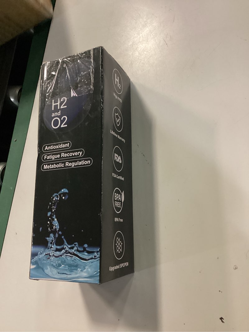 Condition photo showing New/Like New for hydrogen water bottle 3300+ ppb, 460ml/16.23oz rapid hydrogen water generator - spe/pem tech, portable rechargeable 1200 mah hydro water machine, for home office travel fitness drinking