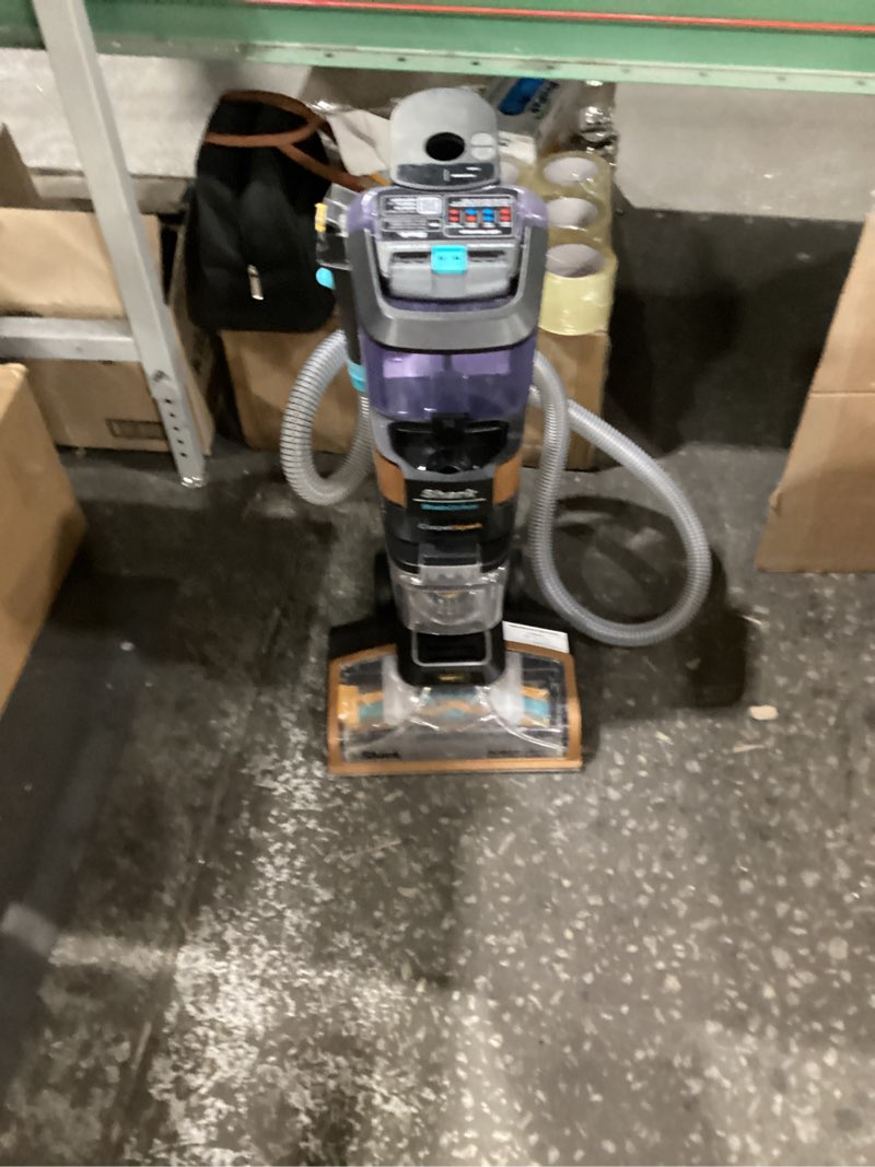 Condition photo showing As Is for NOT TESTED Shark CarpetXpert HairPro with StainStriker, Upright Carpet, Area Rug & Upholstery Cleaner, Perfect for Pets & Hair Removal, Carpet Shampooer, 4 Cleaning Tools, Pet Cleaning Solution, Copper, EX301 CarpetXpert HairPro w/StainStriker