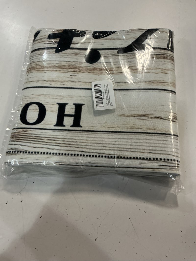 Condition photo showing New/Like New for runner rugs for kitchen hallway, modern washable bathroom & laundry room mat, non-slip microfiber doormat for entryway, small rugs indoor use - skid resistant backing 24x72 inch 2' x 6' (rectangular) black