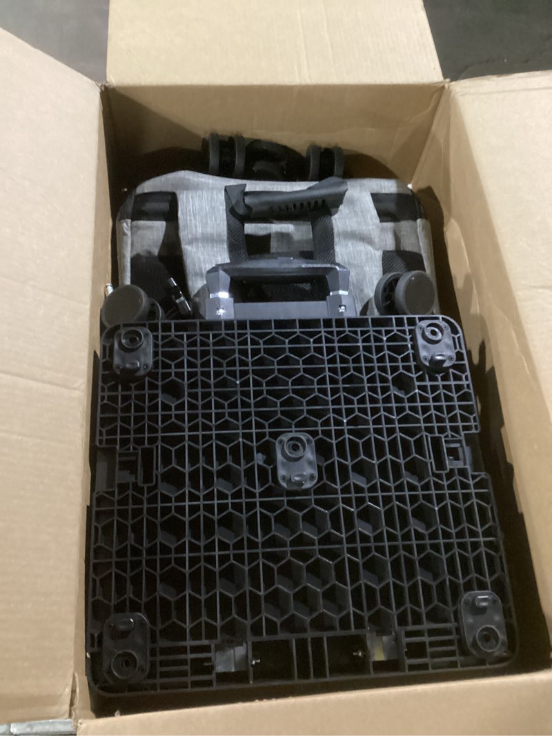 Condition photo showing As Is for extra large pet carrier backpack with wheels cats under 30 lbs, for dogs puppies rabbits other animals under 25 lbs, great for travel/hiking/outdoor use backpack with wheels grey