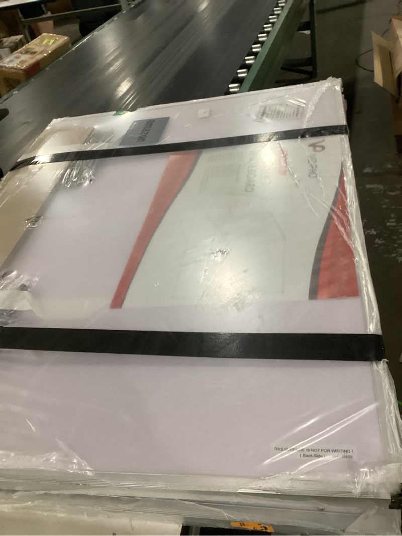 Condition photo showing Good Condition for viz-pro magnetic dry erase board, 72 x 48 inches, foldable wall-mounted whiteboard with silver aluminum frame & marker tray for school office and home 6' x 4' 72"w x 48"h