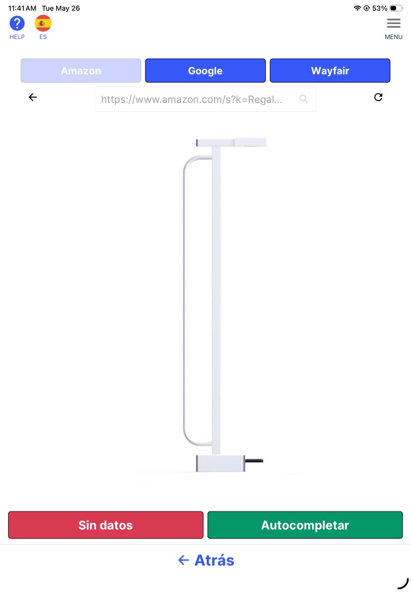 regalo extension for safety gate,white,4 inch wide 4"