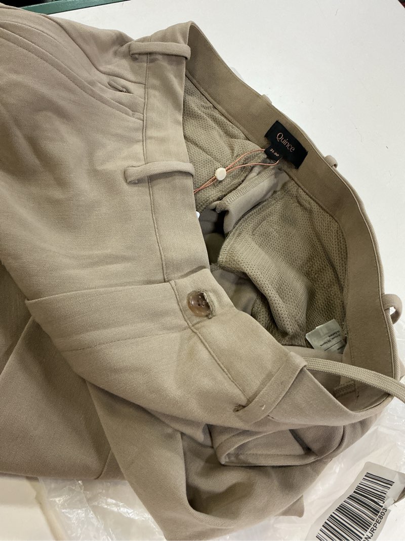 Condition photo showing New/Like New for ultra-stretch 24/7 smart chinos - athletic tapered, 31x30, sand dune