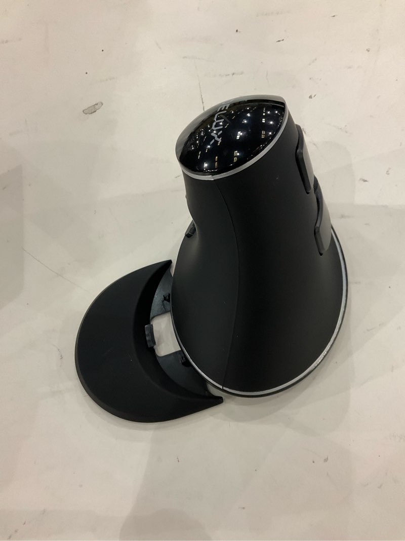 Condition photo showing New/Like New for Delux Wireless Ergonomic Vertical Mouse - 2.4G with USB Receiver, Silent Clicks, 1600 DPI, 6 Buttons, Removable Wrist Rest, for Laptop PC (M618Plus Wireless-Black) 2.4G Wireless