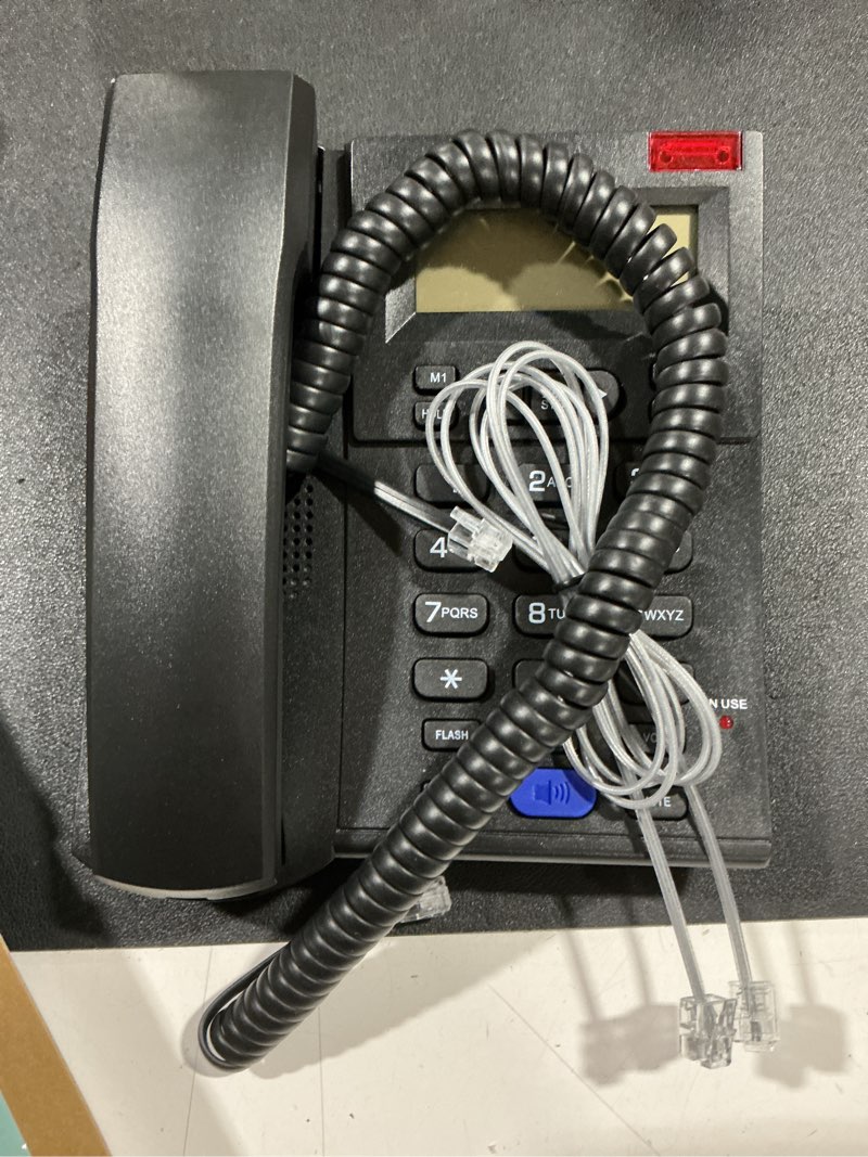 Condition photo showing Good Condition for uvital big button phone for seniors, corded landline phone with 9 one-touch dialing big buttons, hands-free calling, loud ringer, easy to use for visually impaired telephone for seniors 01-button white