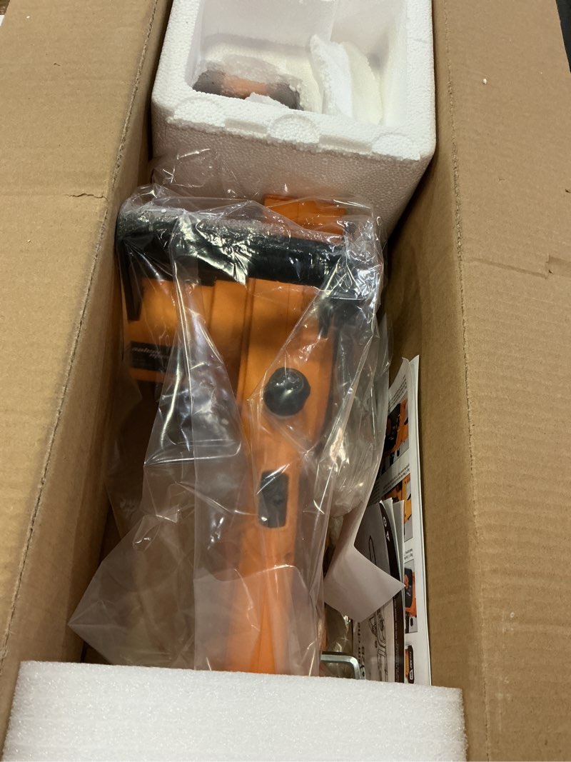 Condition photo showing Good Condition for 12" electric chainsaw cordless, 20v battery powered cordless chain saw, chainsaw with 4.0ah lithium ion battery and charger 12 inch chainsaw + 2 batteries