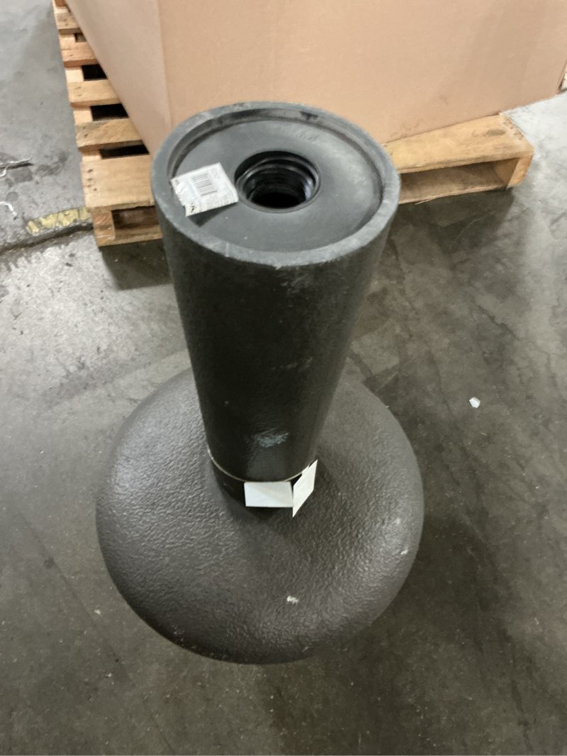 Condition photo showing As Is for style selections 20.25-in h gray polypropylene complete birdbath