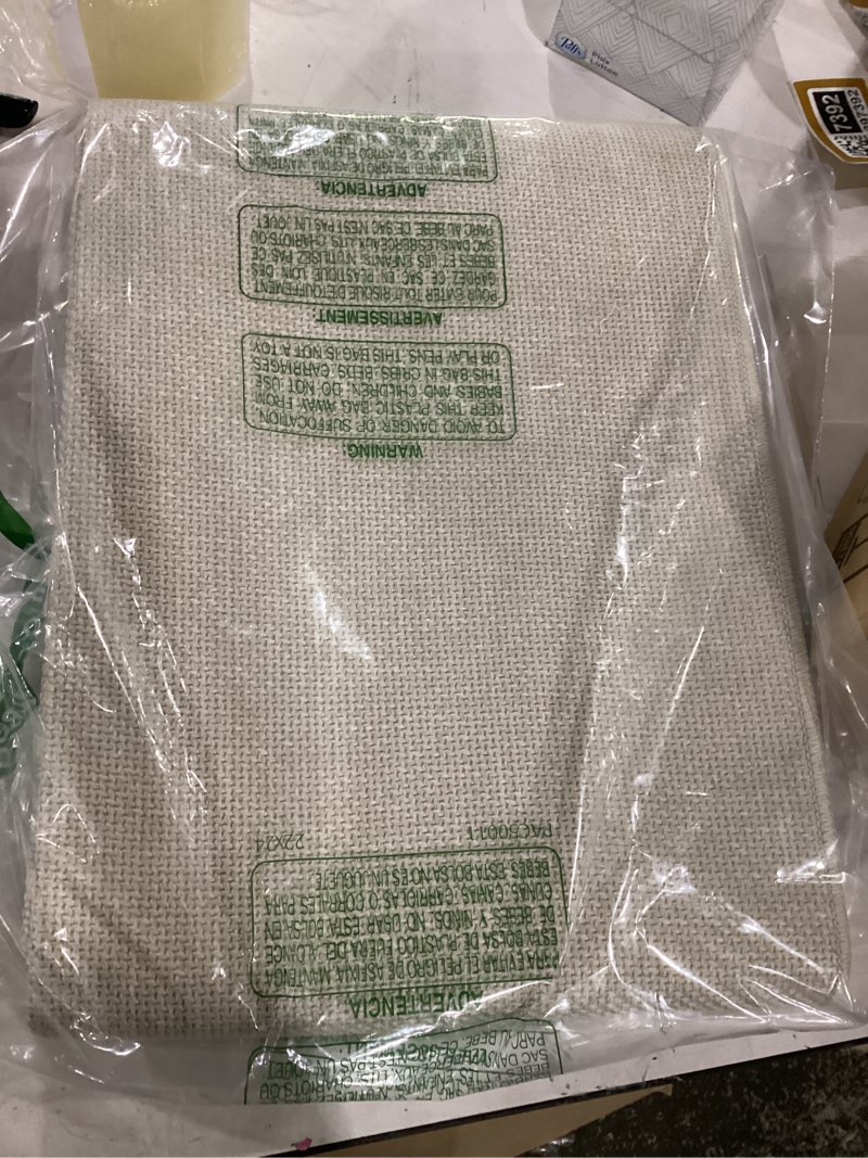 Condition photo showing New/Like New for 2x8 runner rug non slip, washable runners for hallways bedroom, kitchen rugs, beige floor carpet with rubber backing for entryway, bathroom woven rug runner for bathroom beige 2' x 8' (runner)