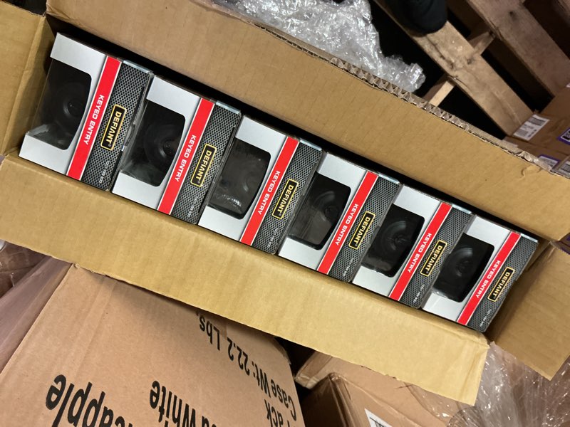 ( 6 pack)Defiant - Keyed Entry - Hartford Matte Black - (1007-789-930)