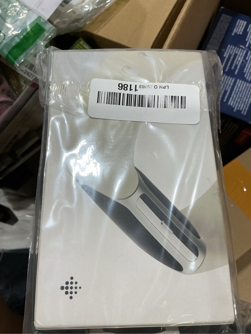 Condition photo showing New/Like New for fitbit charge 6 fitness tracker with google apps, heart rate on exercise equipment, 6-months premium membership included, gps, health tools and more, porcelain/silver, one size (s & l bands included) silver case w/ white band tracker