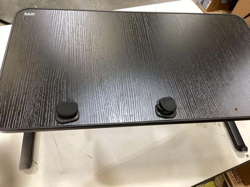 Condition photo showing Good Condition for laptop bed tray desk, saiji x-large adjustable laptop table, foldable laptop desk with storage drawer and bookstand for eating, working, writing, gaming, drawing (black)
