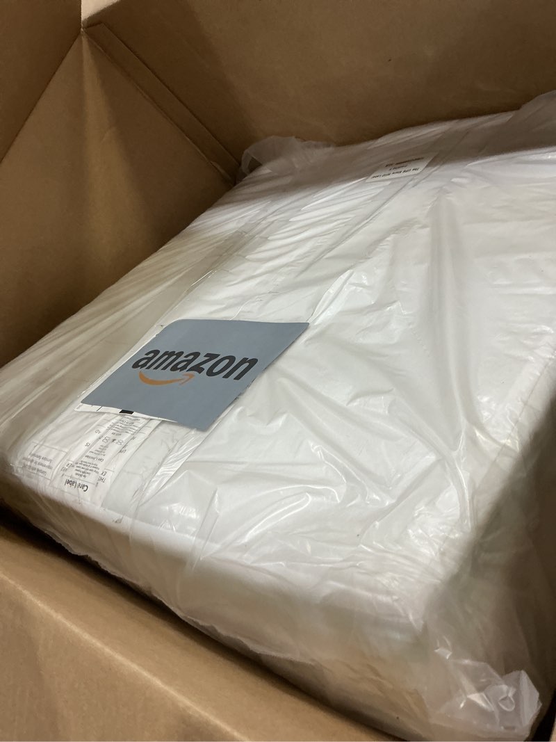 Condition photo showing As Is for HOMBYS Memory Foam Couch Cushion Replacement, High Density Upholstery Foam Wrapped with Memory Foam & Polyester Batting, Sofa Cushions Inserts with Dacron Fiber Layer,with Removable Cover,6"x22"x22" White 6 inch Thick-22"x22"