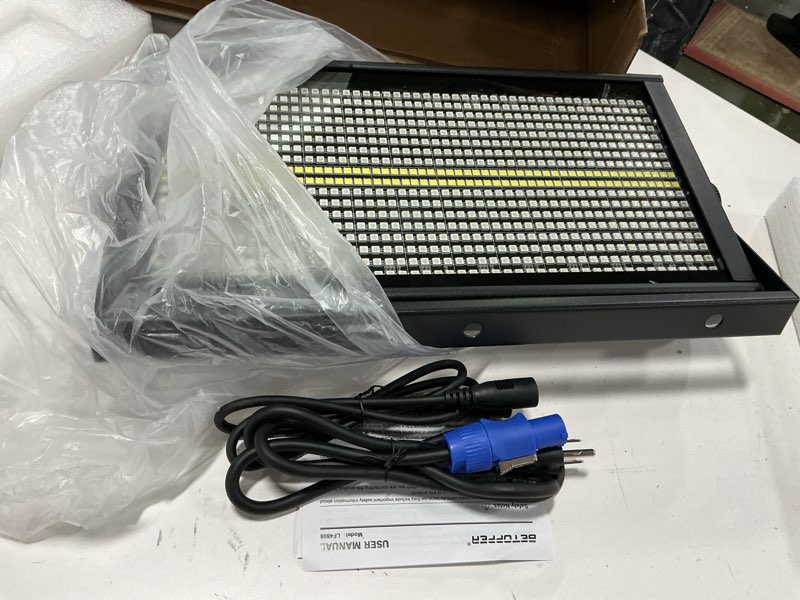 Condition photo showing New/Like New for Betopper LF4808 260w Matrix Strobe Effect Lights, Wash Strobe and Blinder Stage Lights, Pixel Mapping & Zonal Control Effects Stage Lighting, Uplights DMX Dj Lights for Party Wedding Club Bars Show,1S