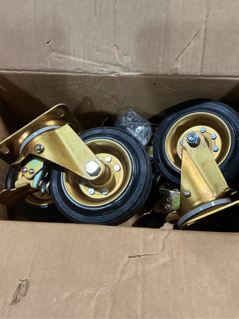 Condition photo showing Good Condition for industrial swivel caster wheels set of 4