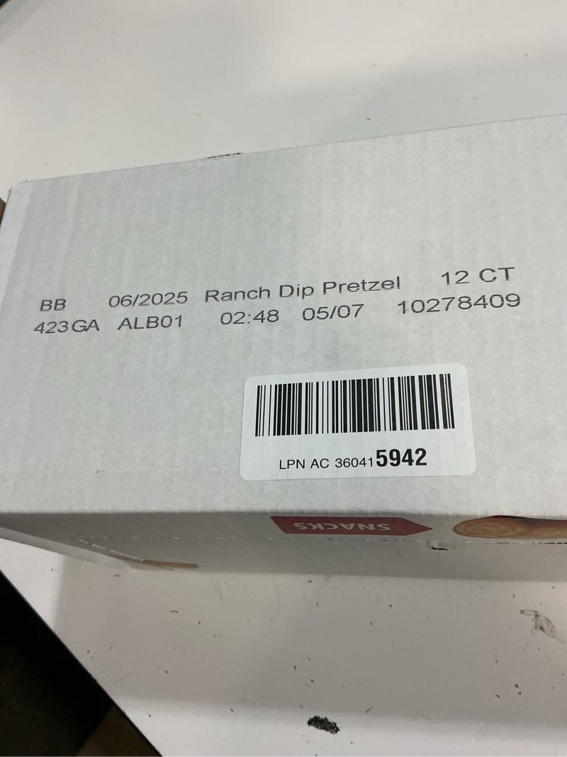 Condition photo showing Good Condition for ( bb 06/2025)combos cheese snacks - ranch dip and crackers snack packs, baked cracker snack, 6.3-ounce bulk bag (pack of 12)
