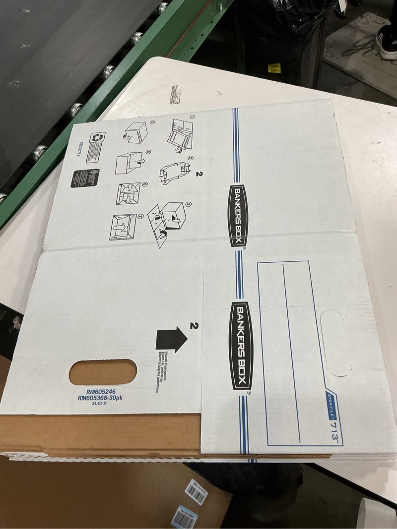 Condition photo showing Good Condition for Bankers Box 6-Pack Basic Duty File Storage Boxes with Lids, Letter/Legal, STOR/FILE, (0071303) 6 pack