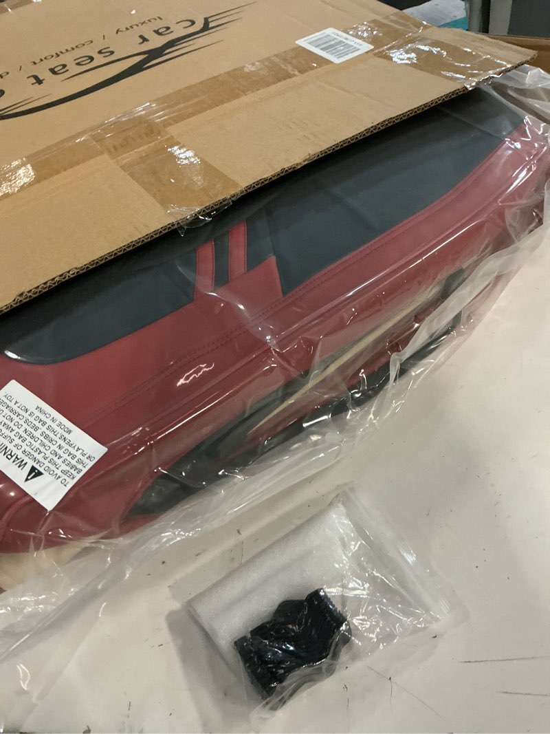 Condition photo showing New/Like New for Leather Car Seat Covers,Car Seat Protector Waterproof,Seat Covers Full Set, Car Seat Protectors 5 Seats,Automotive Seat Covers Fit Most Cars Wine Red Wine Red 5 Seat Covers (Front & Rear)