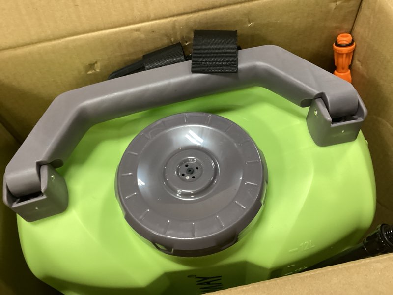 Condition photo showing Good Condition for vaxmay battery powered backpack sprayer 3.2 gallon, 100 psi electric garden sprayer compatible with dewalt 20v battery, weed yard sprayer with 2 wands, 5 nozzles, 2.0 ah battery & charger included