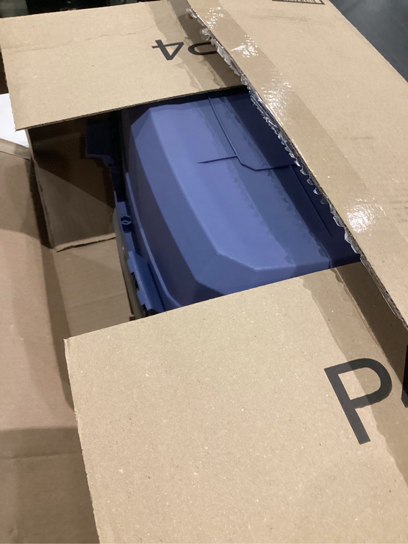 Condition photo showing Good Condition for Amazon Basics 2-Door Top-Load Hard-Sided Cat Pet Travel Carrier, 19.0" L x 12.6" W x 10.0" H, Gray & Blue Gray & Blue 19.0"L x 12.6"W x 10.0"H
