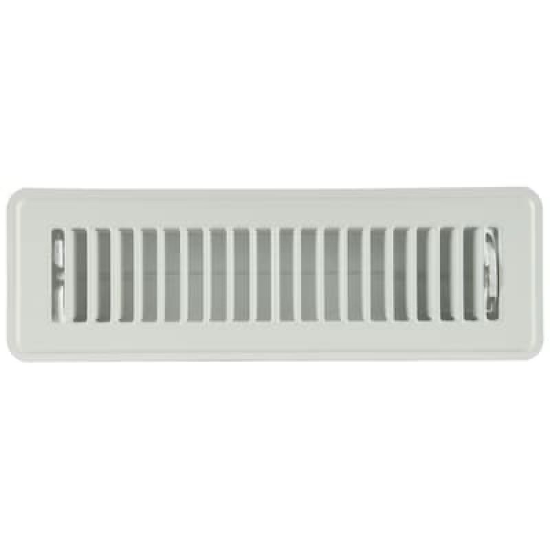 reliabilt 2-in x 10-in steel white floor register