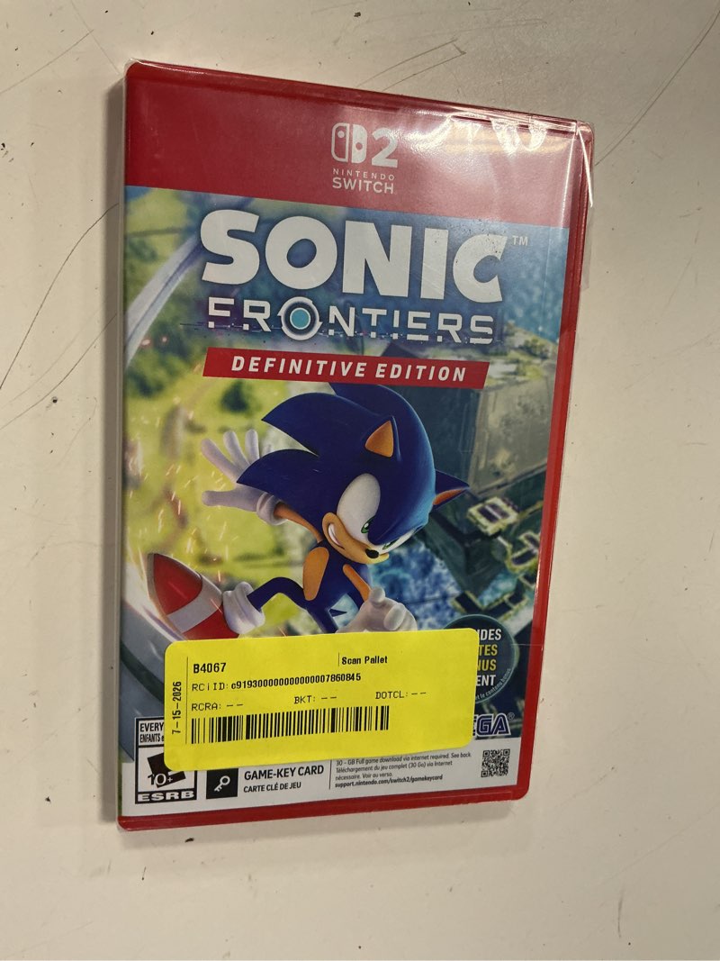 Condition photo showing New/Like New for sonic frontiers definitive edition - nintendo switch 2