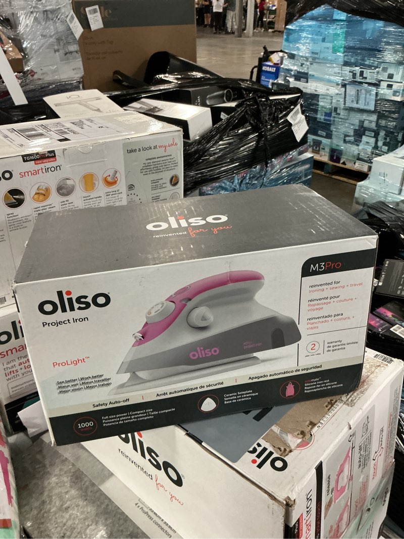 Condition photo showing New/Like New for oliso m3 pro project garment iron raspberry