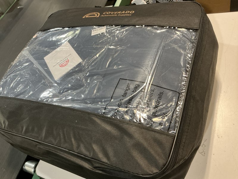 Condition photo showing New/Like New for coverado seat covers, car seat covers full set, leather seat covers for cars, car seat protector, black car seat covers front seats and back seats universal fit for most cars white blue-white fullset