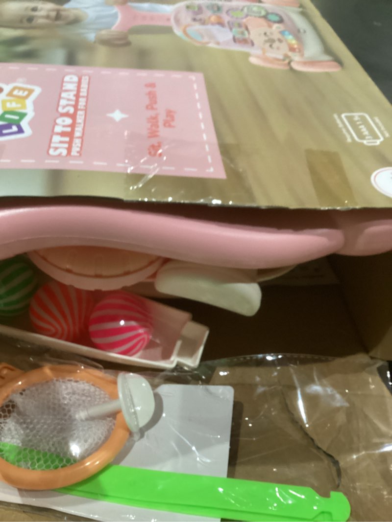 Condition photo showing Good Condition for TOY Life 3 in 1 Baby Push Walker and Activity Center for Girl, Sit to Stand Walker for Babies 6-12 Months, Walking Toys with Music Panel for Infants and Toddlers Learning to Walk Pink