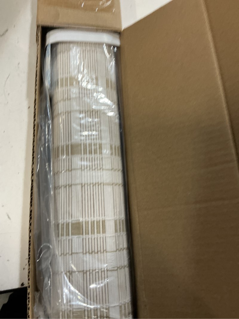 Condition photo showing Good Condition for lazblinds cordless bamboo blinds, roll up shades for windows, light filtering hanging window blinds, bamboo shades for patio indoor/outdoor porch, 31'' w x 48'' h, whitewash b whitewash b 31'' w x 48'' h