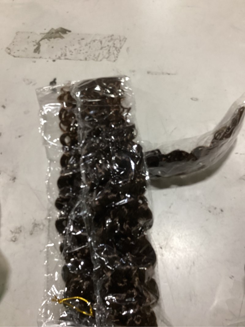 Condition photo showing As Is for (just hair)gogo curl crochet hair 18inch water wave crochet hair ombre brown synthetic bohemian crochett braids deep wave braiding hair extensions(7packs,1b/30) 1b/30 18 inch