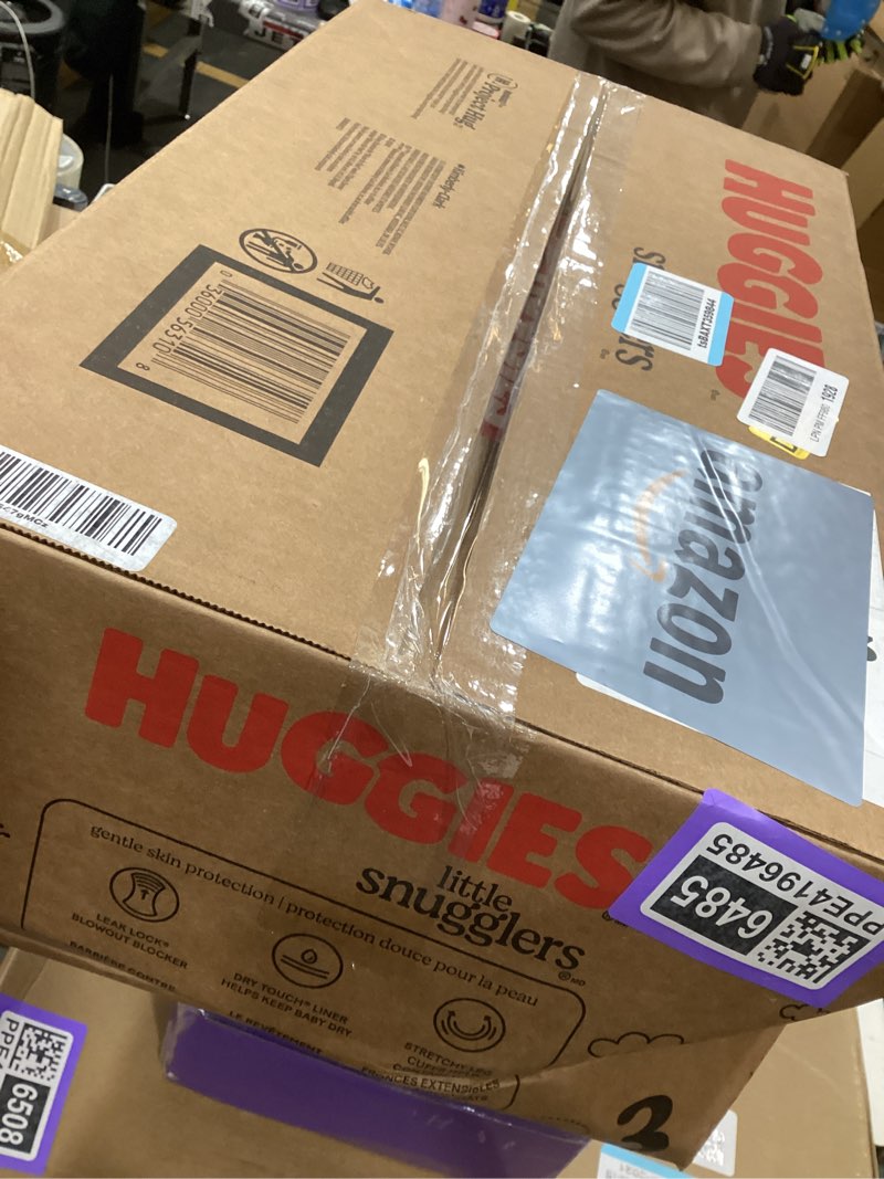 Condition photo showing New/Like New for huggies size 3 diapers, little snugglers baby diapers, size 3 (16-28 lbs), 168 count (6 packs of 28), packaging may vary