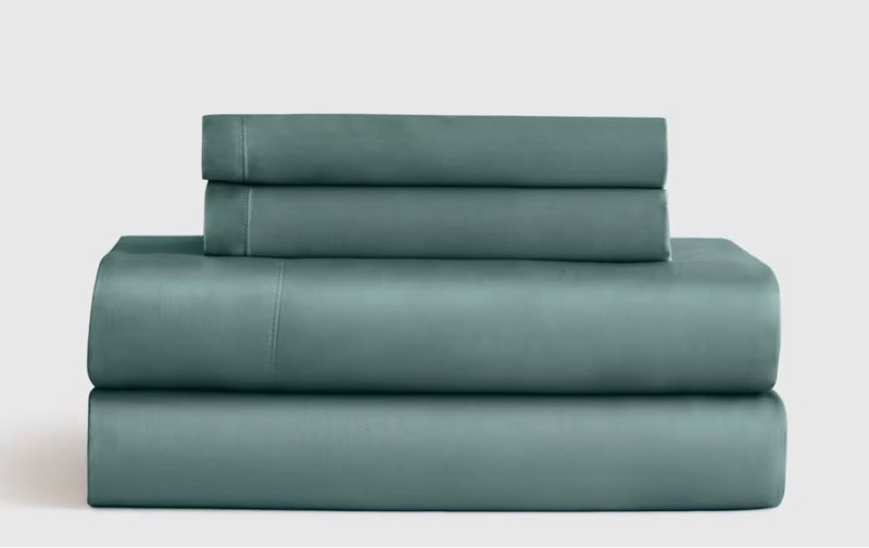 Quince 100% Viscose organic Bamboo Sheet Set Queen Size in Ocean