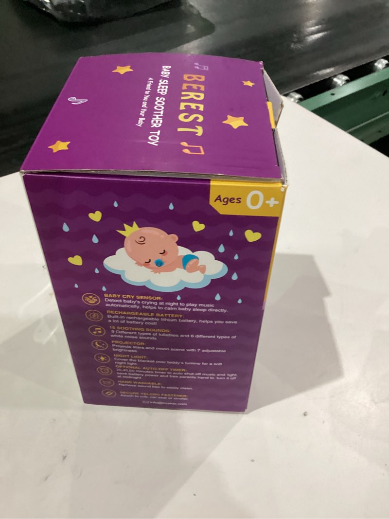 Condition photo showing Good Condition for BEREST Rechargeable Baby Sleep Soother Bear, Mom's Heartbeat & Lullabies, White Noise Sound, Nursery Decor Night Light Projector, Toddler Crib Sleeping Aid, Baby Shower Gifts A13- RBear