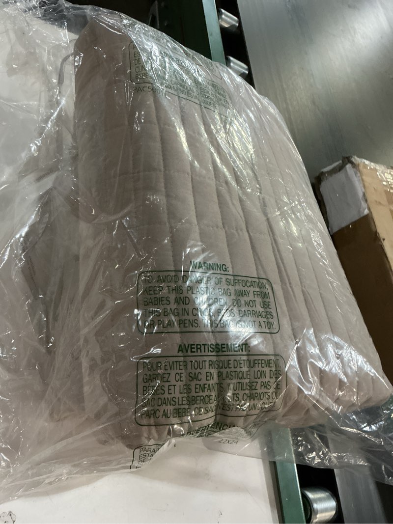 Condition photo showing Good Condition for Comfort Spaces Daybed Cover - Luxe Double Sided-Quilting, All Season Cozy Bedding with Bedskirt, Matching Shams, Kienna Taupe 75"x39" 5 Piece Taupe Daybed (75"x39")