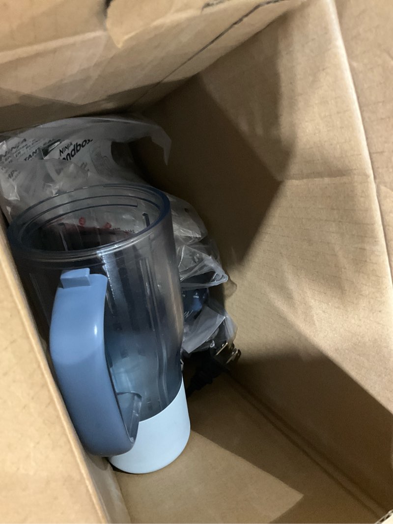 Condition photo showing As Is for Ninja BlendBOSS | Personal Smoothie Blender and Tumbler | 26oz Travel Tumbler w/Leakproof Lid & Intergrated Chug Spout | AutoIQ Technololgy | 1200 Peak Watt | Cyberspace | DB301CYBRN | (NEW) Cyberspace Chug Lid