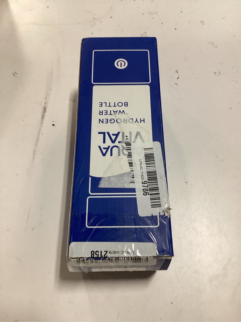 Condition photo showing New/Like New for aqua vital hydrogen water bottle 2026 generator 16 oz/470 ml spe-pem ionized h? hydration bottle usb-c rechargeable glass flask with auto shut-off portable sports & travel hydrogenated water machine