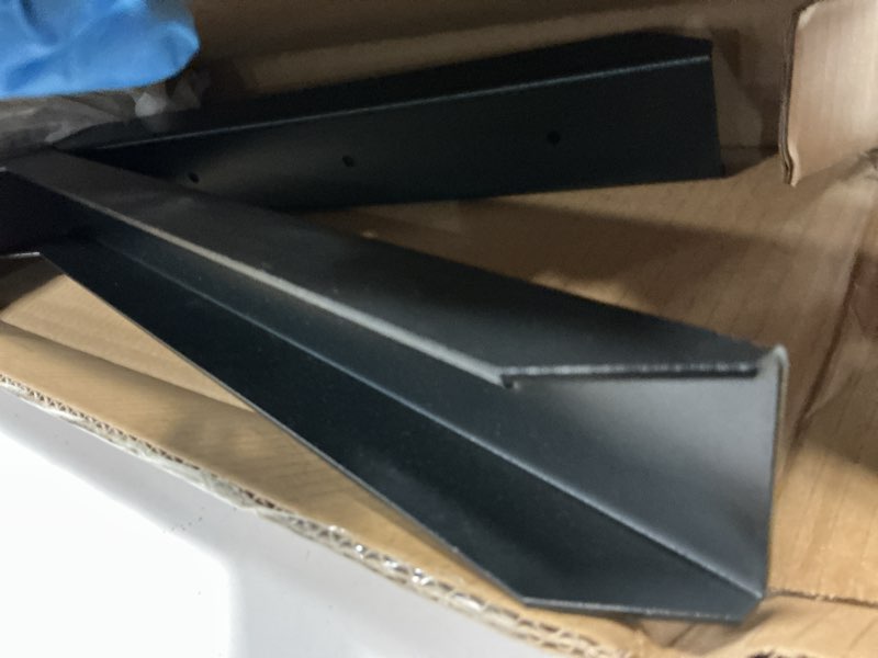 Condition photo showing Good Condition for epcee heavy duty steel fence post repair stakes, fence post anchor ground spike, for repair tilted/broken wood fence post (2 pack/black??ë