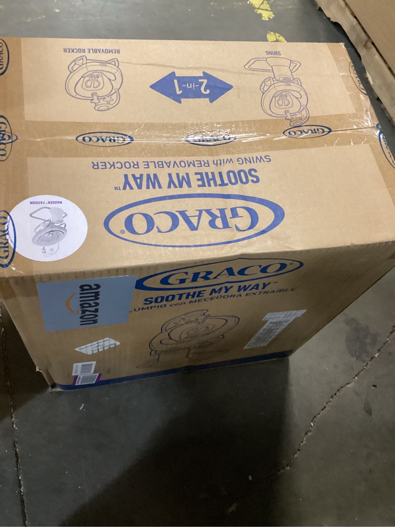 Condition photo showing New/Like New for Graco Soothe My Way with Removable Rocker, Madden - Versatile Baby Swing & Portable Rocker