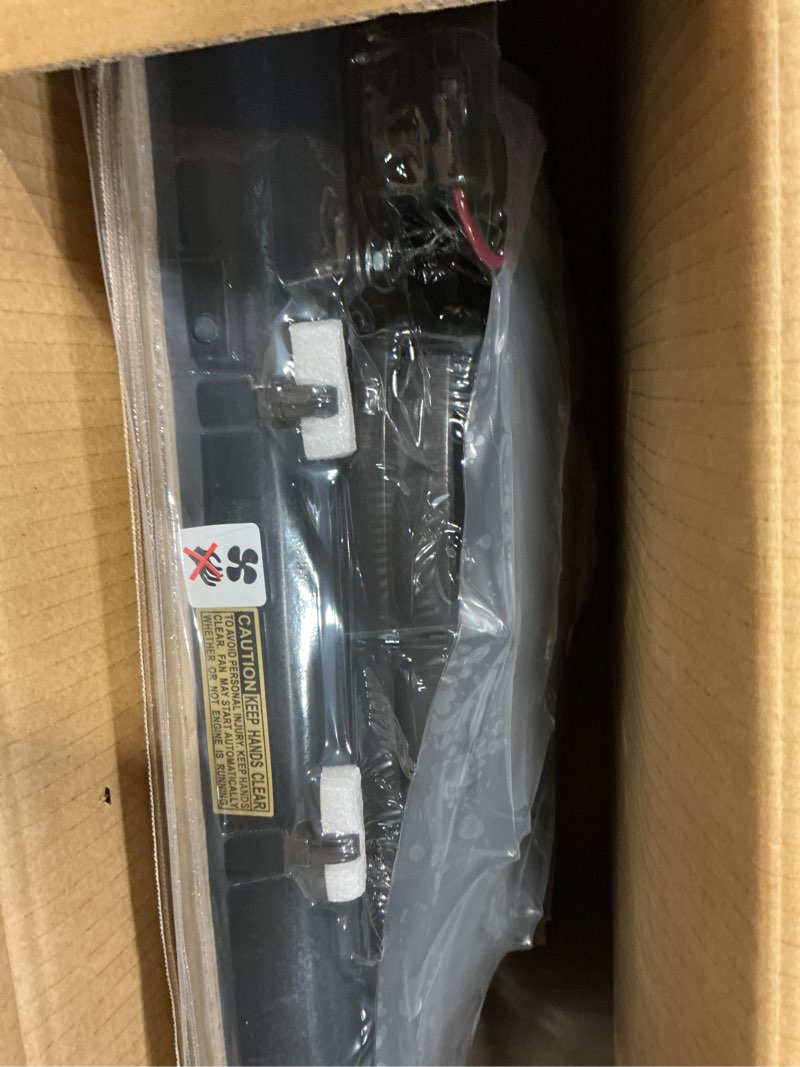 Condition photo showing New/Like New for dorman 620-055 engine cooling fan assembly compatible with select jeep models