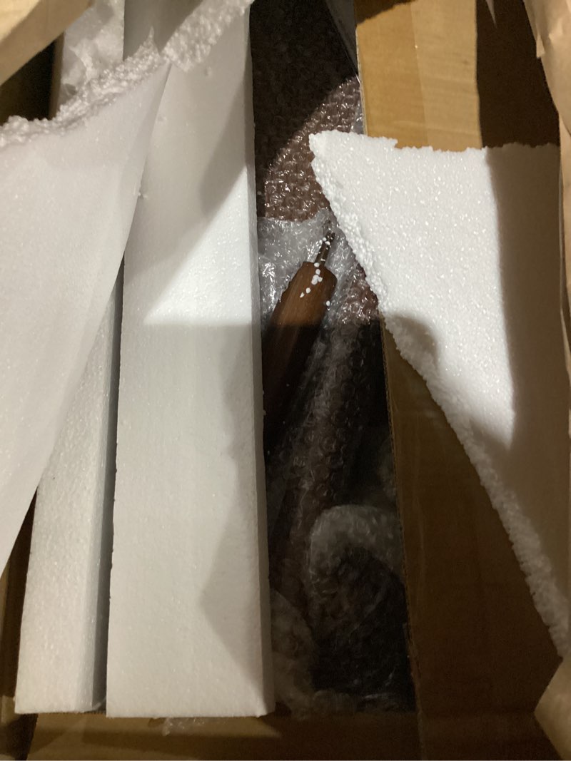 Solid Wood Coat Rack Freestanding Clothing Rack with Wheels & 2 Shelves Storage & 5 Hooks Heavy Duty