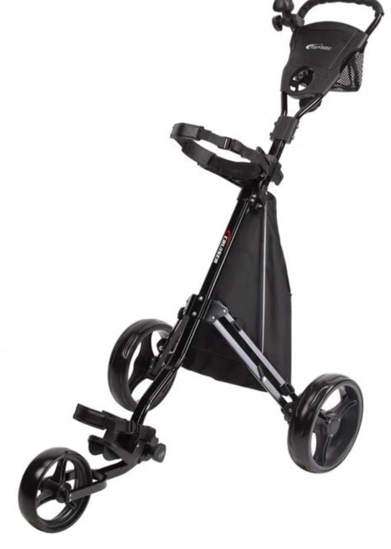 Precise Cruiser 3-Wheel Foldable Golf Cart – Black