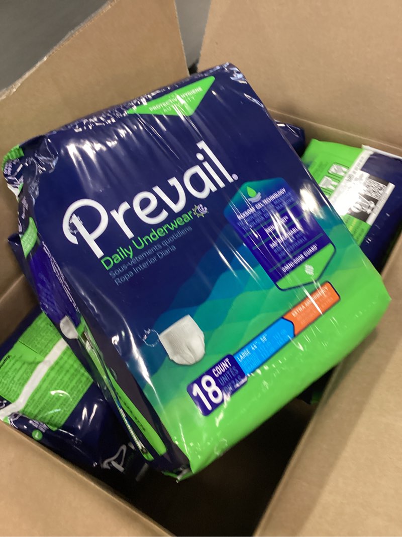Condition photo showing Good Condition for Prevail Daily Protective Underwear - Unisex Adult Incontinence Underwear - Disposable Adult Diaper f