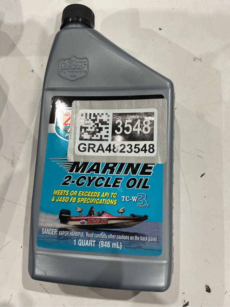 Condition photo showing Good Condition for lucas oil 10860 synthetic blend 2-cycle marine oil - 1 quart
